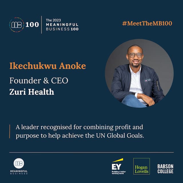 Ikechukwu Anoke, Founder and CEO of Zuri Health